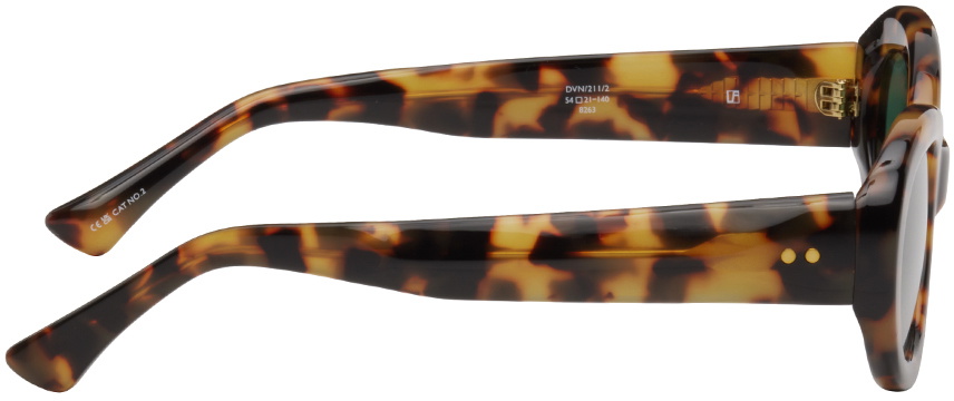 Dries Van Noten Tortoiseshell Oval Sunglasses
