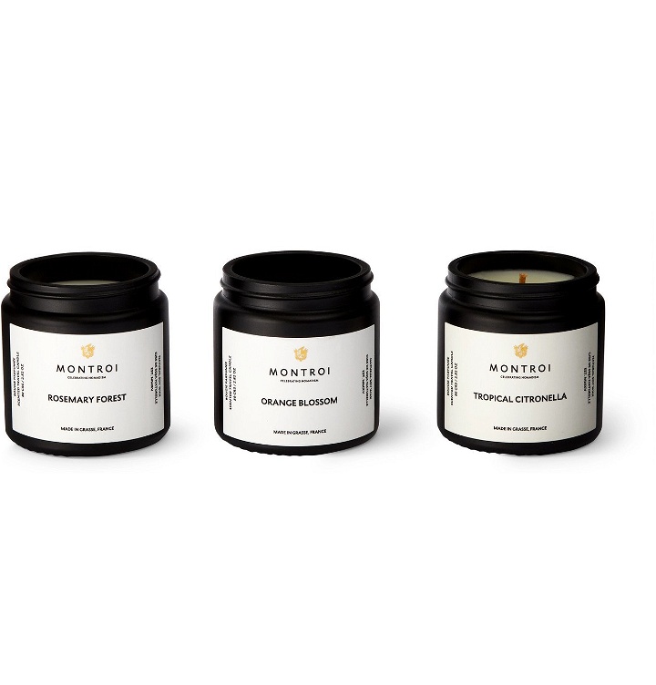 Photo: MONTROI - Scented Travel Candles, 3 x 80g - Neutrals