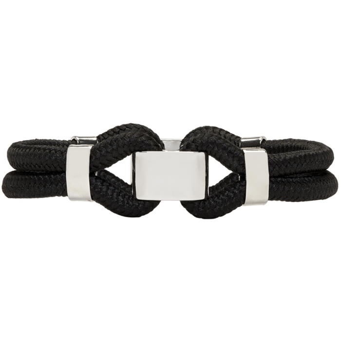 Photo: Dsquared2 Black Techno Cords Bracelet 