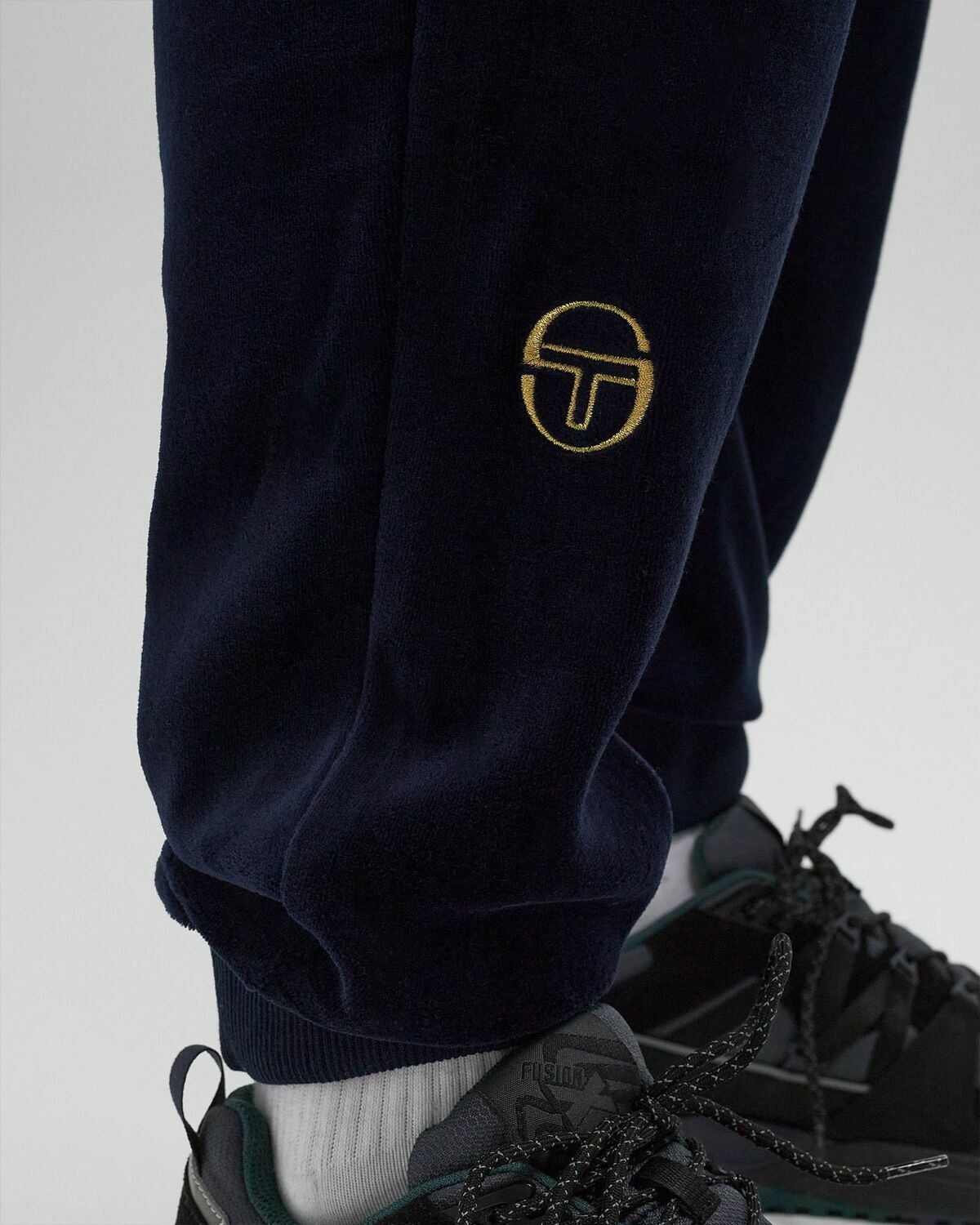 Sergio Tacchini COURT VELOUR TRACK PANTS Blue Men