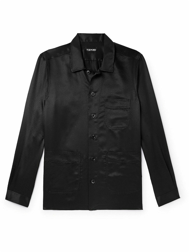 Photo: TOM FORD - Silk-Twill Shirt - Black