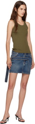 Coperni Khaki Logo Tank Top