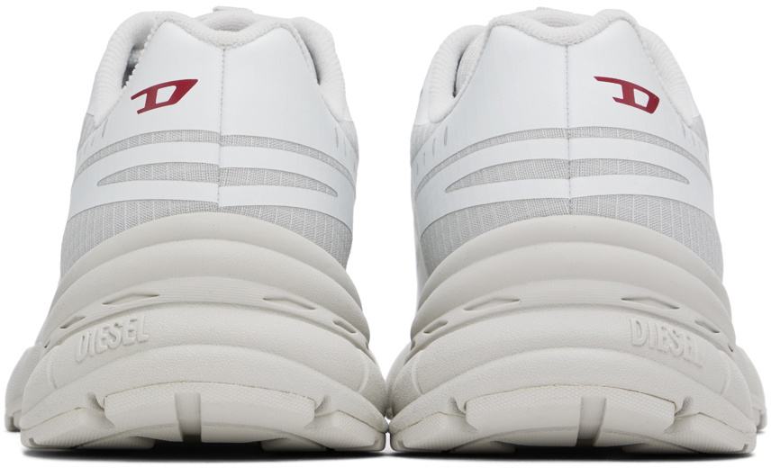 【DIESEL】D-Airspeed Low White ★大人気★ Women's D-Airspeed Low-Striped sneakers in coated ripstop