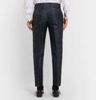 Dolce & Gabbana - Slim-Fit Silk-Jacquard Trousers - Blue