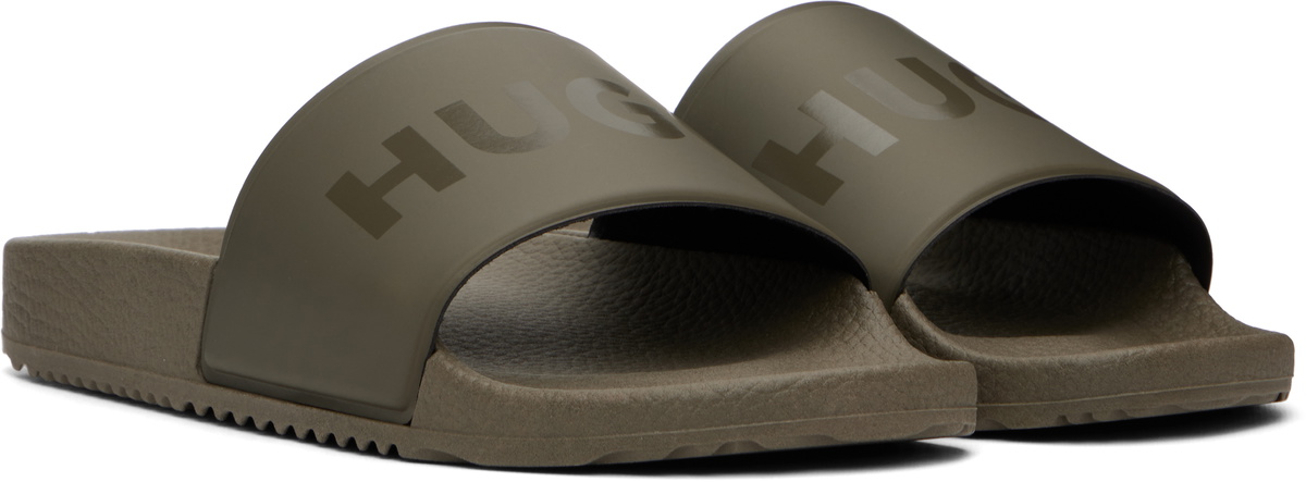 Hugo Khaki Tonal Logo Slides
