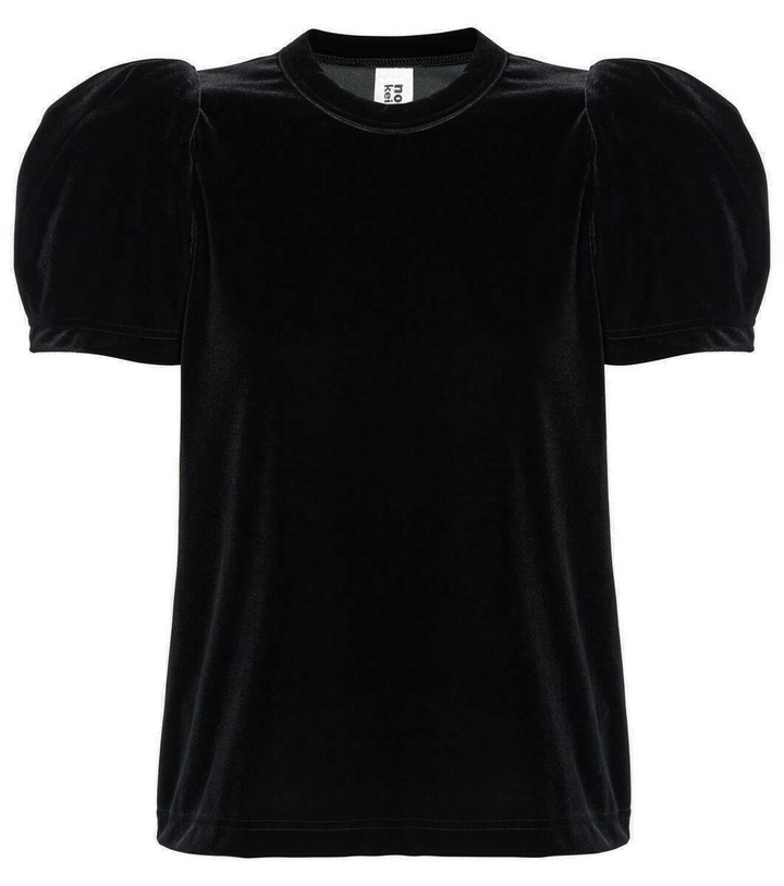 Photo: Noir Kei Ninomiya Ruffled velvet T-shirt