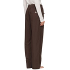 Tekla Brown Poplin Pyjama Pants