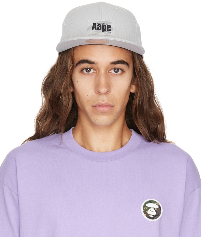 Photo: AAPE by A Bathing Ape Gray Patch Cap