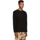 Saturdays NYC Black Boucle Wade Sweater