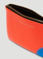 Super Fluo Leather Wallet in Orange