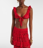 Anna Kosturova Crochet cotton bra top