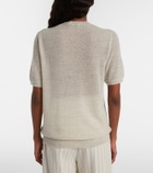 Loro Piana Walnut cashmere, wool, and silk top