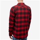 Filson Men's Vintage Flannel Work Shirt in Red Oak Ombre