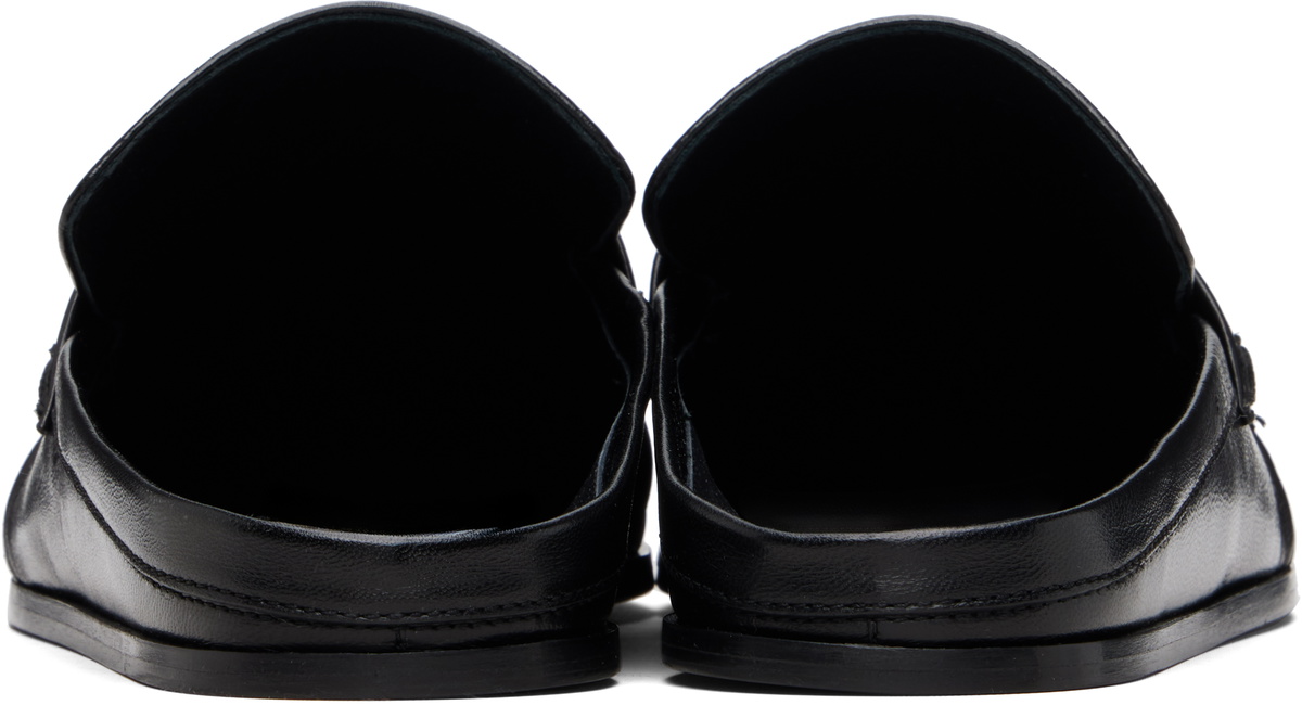 Jil Sander Black Moc Toe Loafers