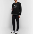 Dolce & Gabbana - Logo-Print Loopback Cotton-Blend Jersey Sweatshirt - Black