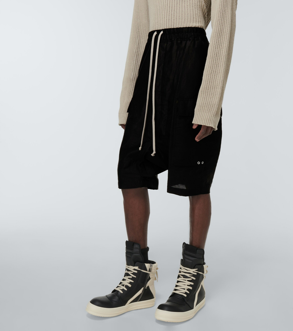 Rick Owens - Cargo Pods linen-blend shorts Rick Owens
