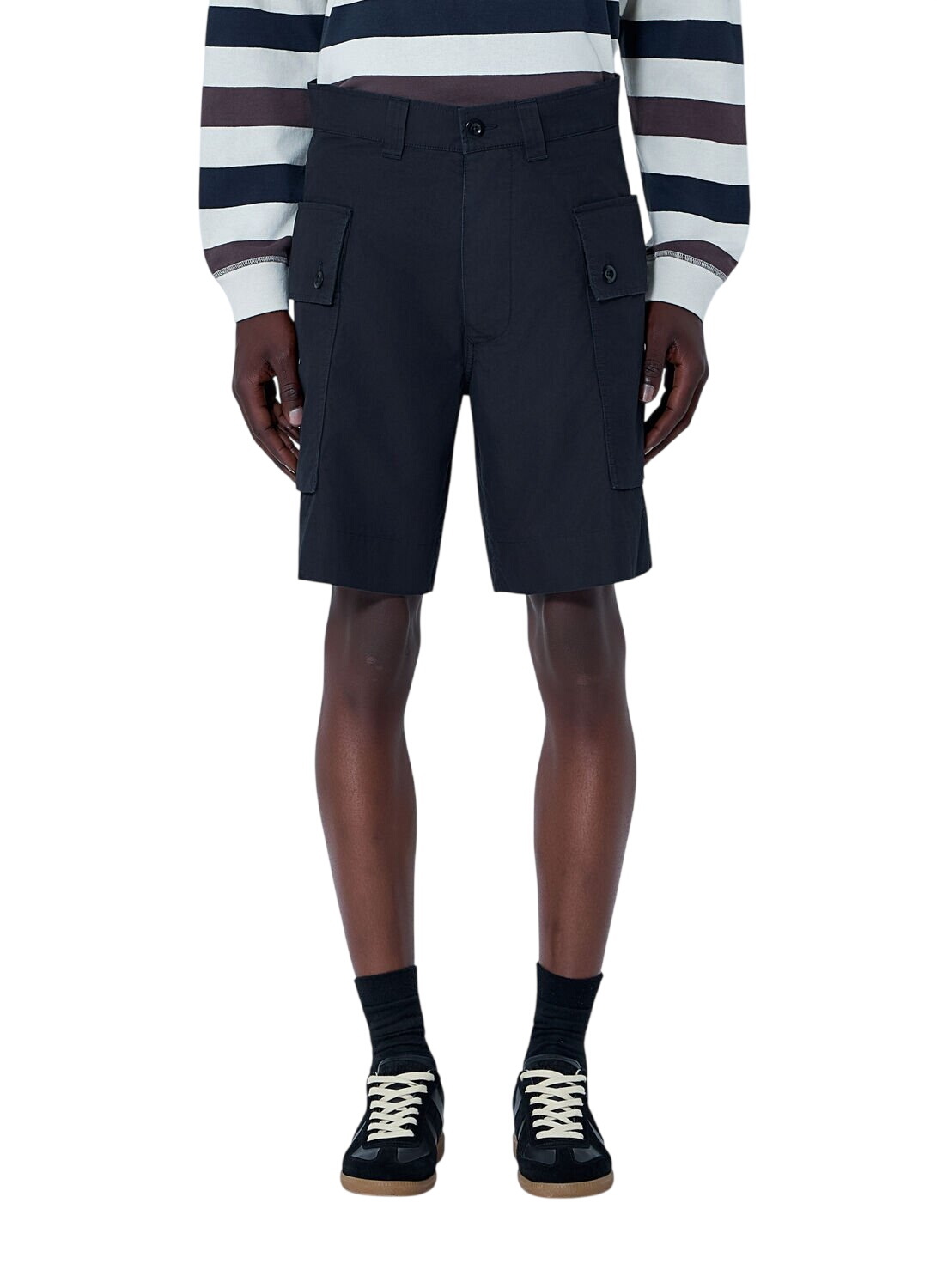 Margaret Howell Off-White Linen Shorts Margaret Howell