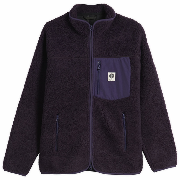 Photo: Polar Skate Co. Men's Kiki Fleece Jacket in Dark Violet