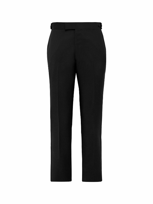 Photo: The Row - Black Imran Wool and Mohair-Blend Trousers - Black