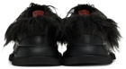 both Black Gao Low Faux-Fur Loafers