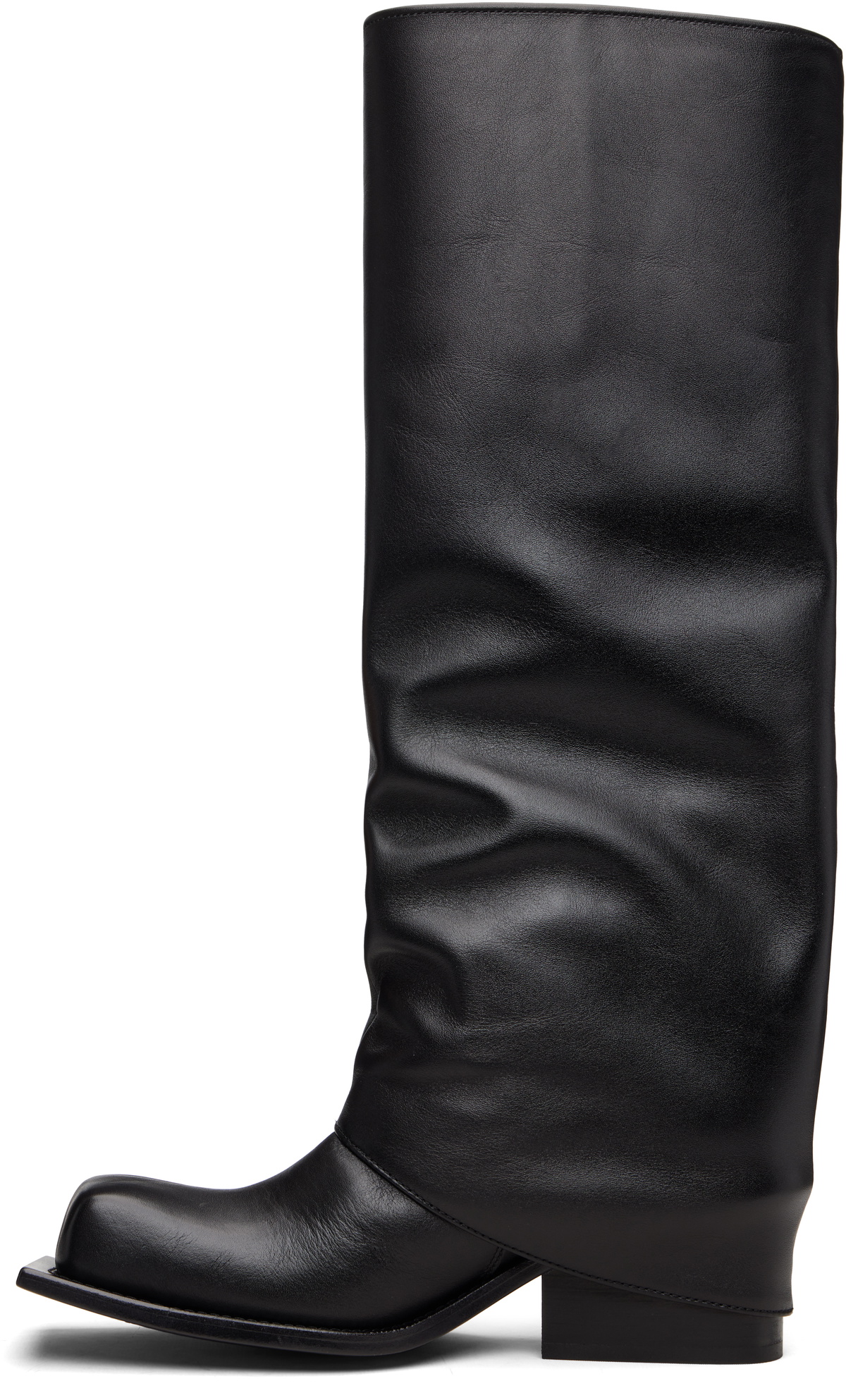 FIDAN NOVRUZOVA Black Havva Chunky Heel Trouser Boots