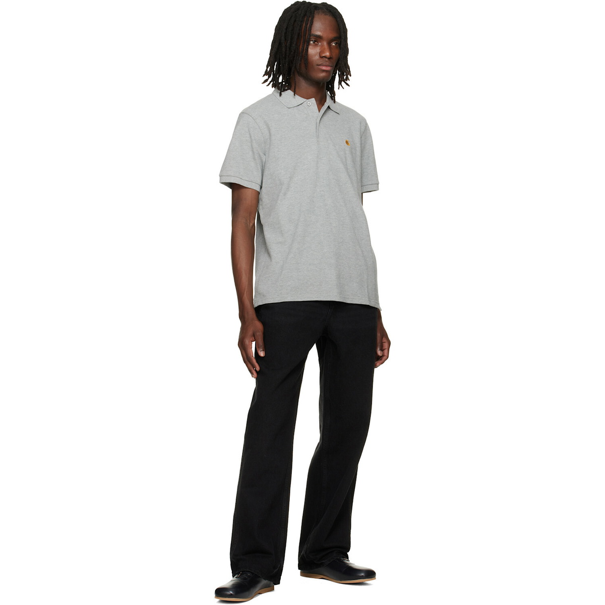Carhartt Work In Progress Gray Chase Pique Polo