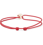 Luis Morais - Cord and Gold Bracelet - Red