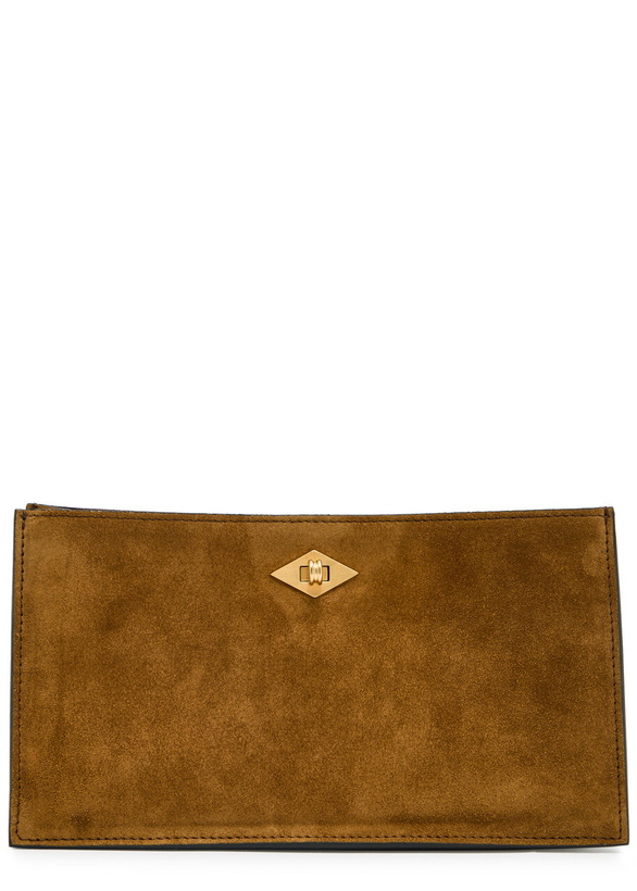 Photo: Metier Ease Suede Clutch - Tan - One Size
