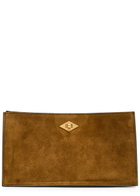 Metier Ease Suede Clutch - Tan - One Size