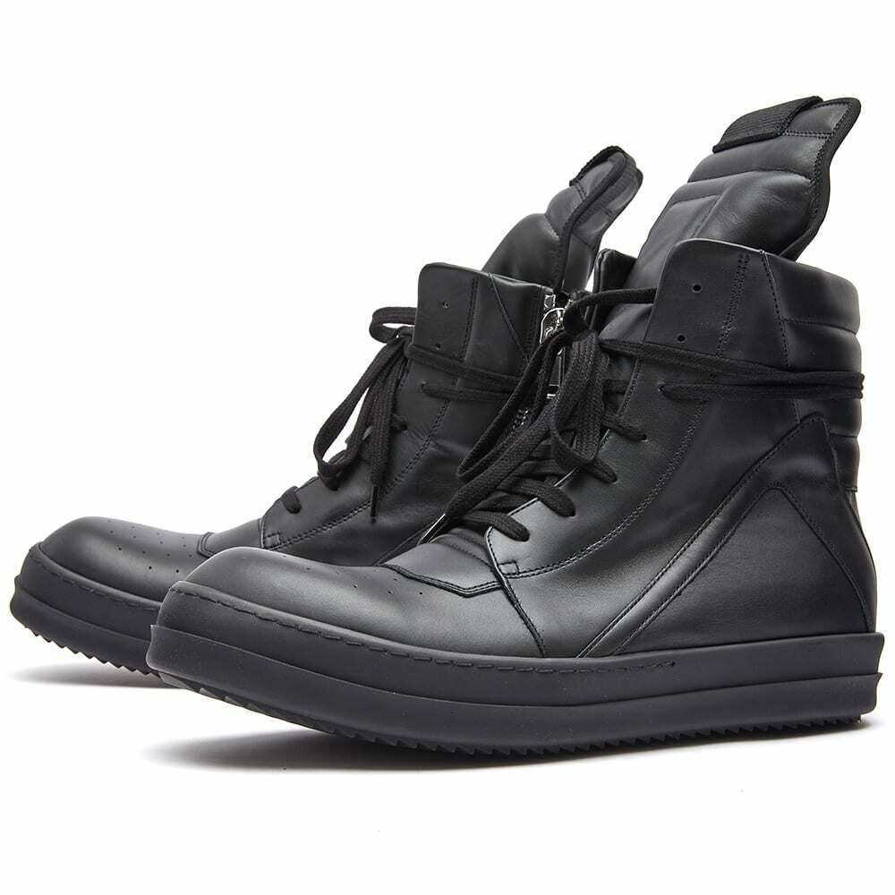 Rick Owens Men's Geobasket Sneakers in Black Rick Owens