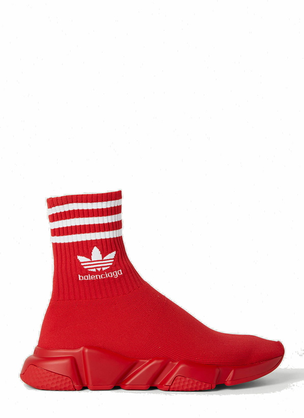 Photo: adidas x Balenciaga - Speed Sneakers in Red
