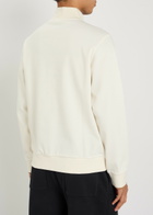 Boss Sidney Half-zip Cotton Jumper Ecru