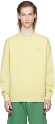 Maison Kitsuné Yellow Handwriting Sweatshirt