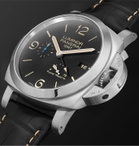 Panerai - Luminor 1950 3 Days Acciaio Automatic 44mm Stainless Steel and Alligator Watch, Ref. No. PAM01321 - Black