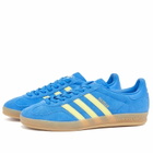 Adidas Gazelle Indoor Sneaker in Blue/Pure Sulfur