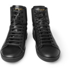 Saint Laurent - SL01H Leather High Top Sneakers - Men - Black