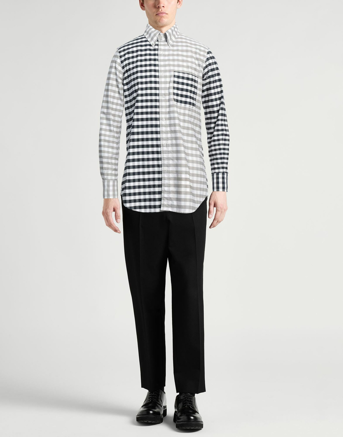 Thom Browne Mens Shirt Light in Grey