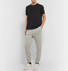 Ermenegildo Zegna - Tapered Donegal Wool, Silk and Cashmere-Blend Sweatpants - Gray