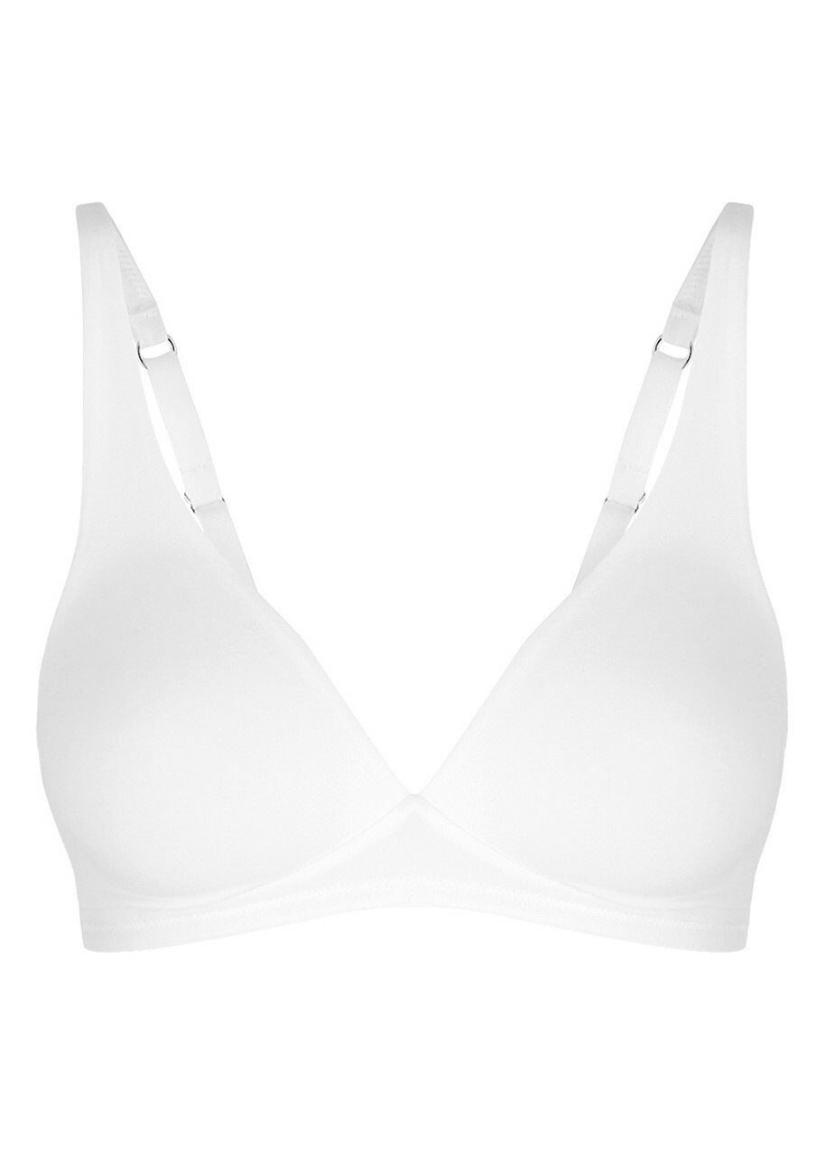 Hanro Sensation White Soft-cup Bra, Bra, Elasticated Underband