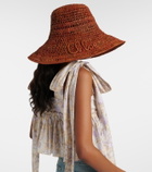 Chloé Logo raffia sunhat