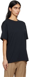 NEEDLES Black Embroidered T-Shirt