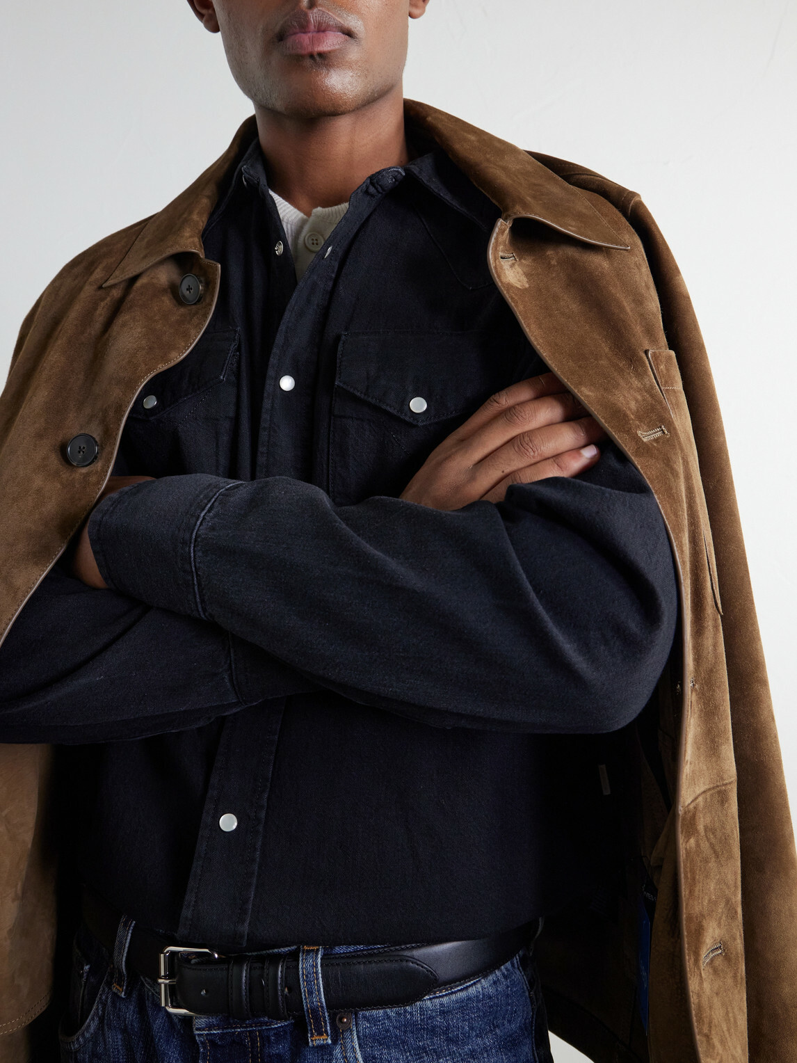 Aimé Leon Dore - Denim Shirt - Black