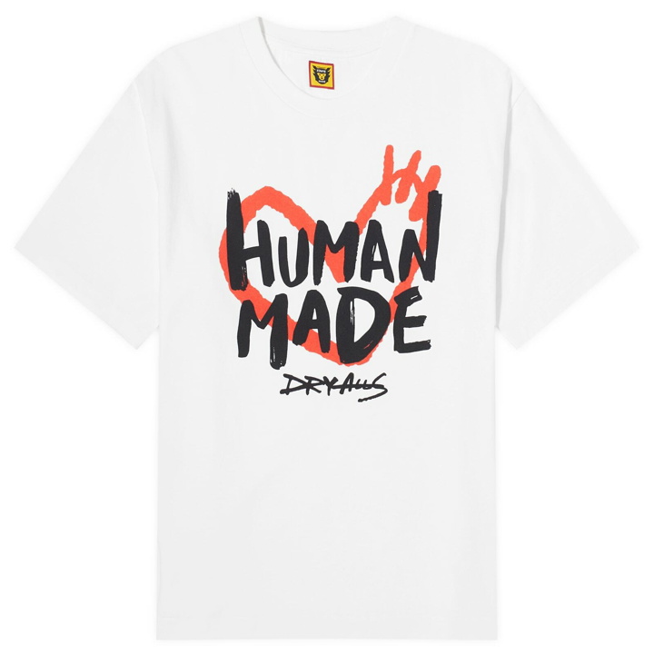 Photo: Human Made Men's Big Drawn Heart T-Shirt in White