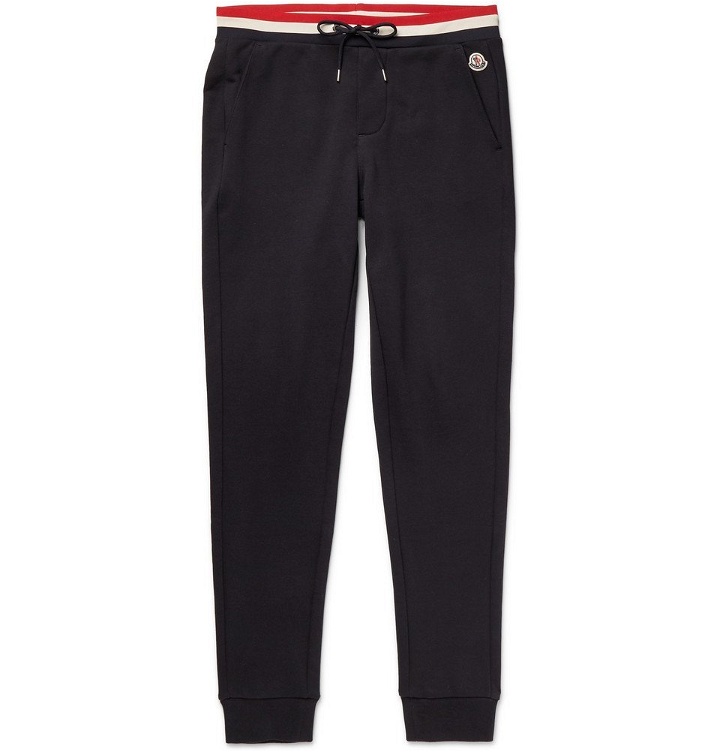 Photo: Moncler - Tapered Loopback Cotton-Jersey Sweatpants - Men - Ivory