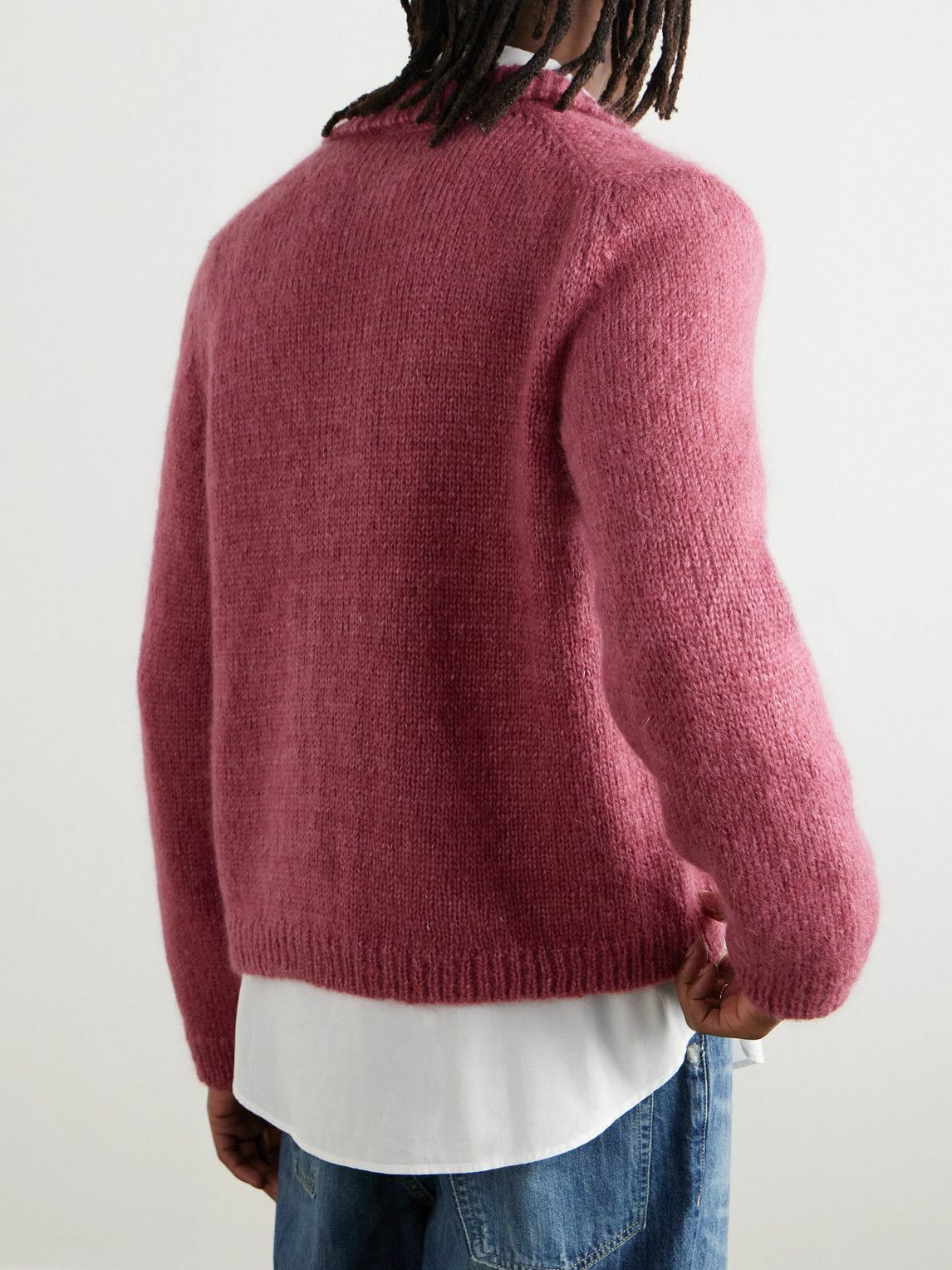 Our Legacy - Float Mohair and Silk-Blend Zip-Up Cardigan - Red Our