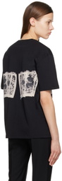 Alexander McQueen Black Lace Corset T-Shirt