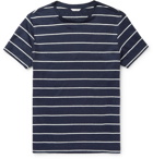 Orlebar Brown - Sammy Striped Linen-Jersey T-Shirt - Navy