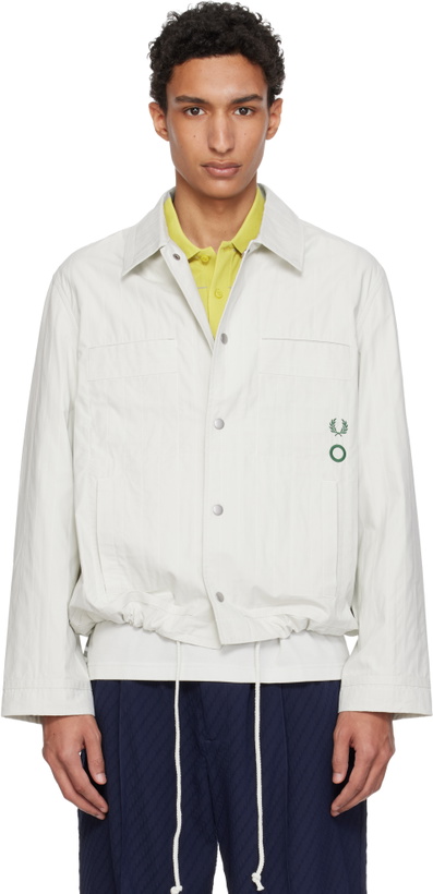 Photo: Craig Green Gray Fred Perry Edition Empty Quilted Overshirt