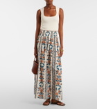 Montce Winona floral cotton maxi skirt