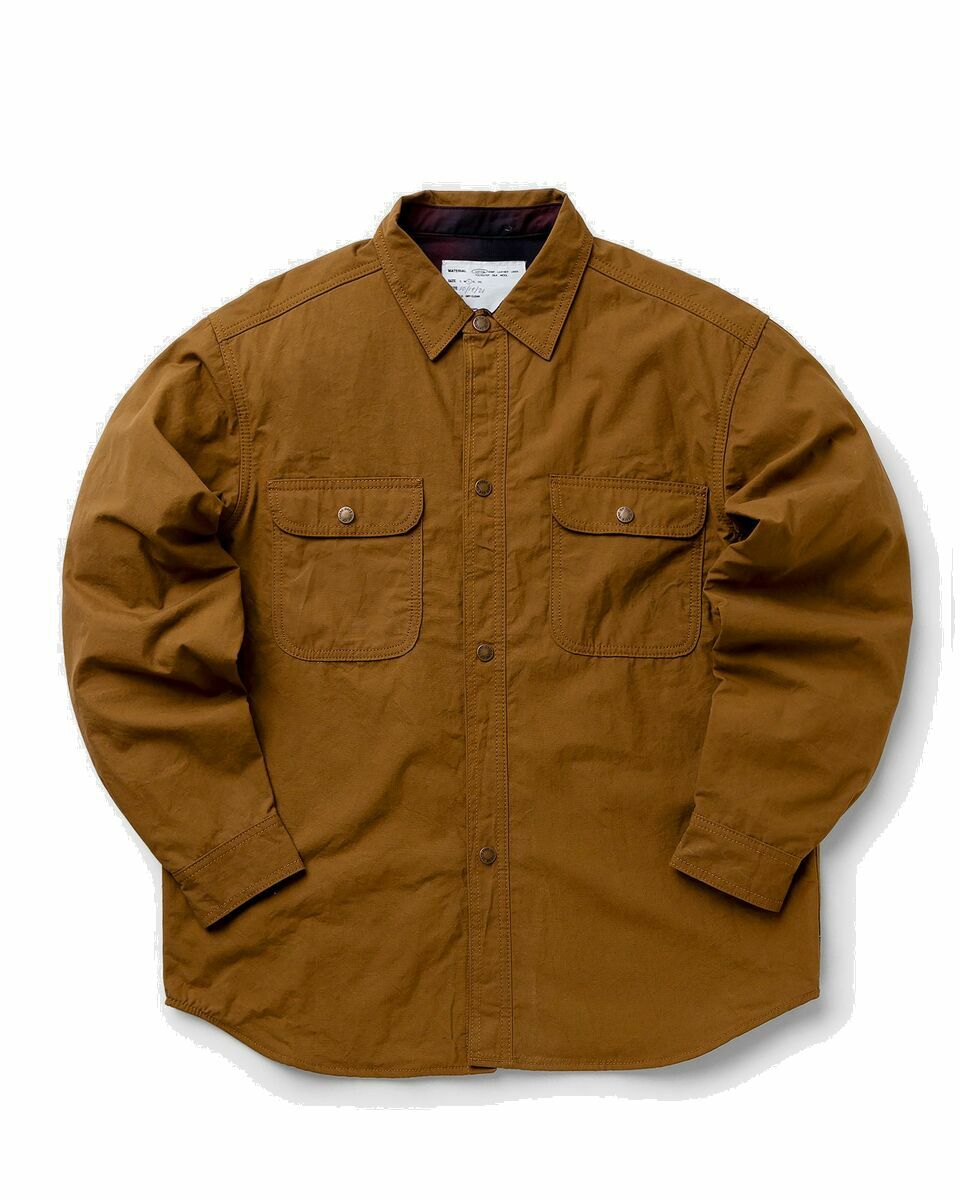 Photo: One Of These Days Hometown Hero Wax Shirt Brown - Mens - Longsleeves